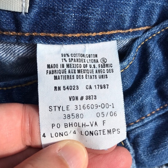 Vintage Y2K Low Rise Flare Jeans 4 Long 27 W - Picture 5 of 9